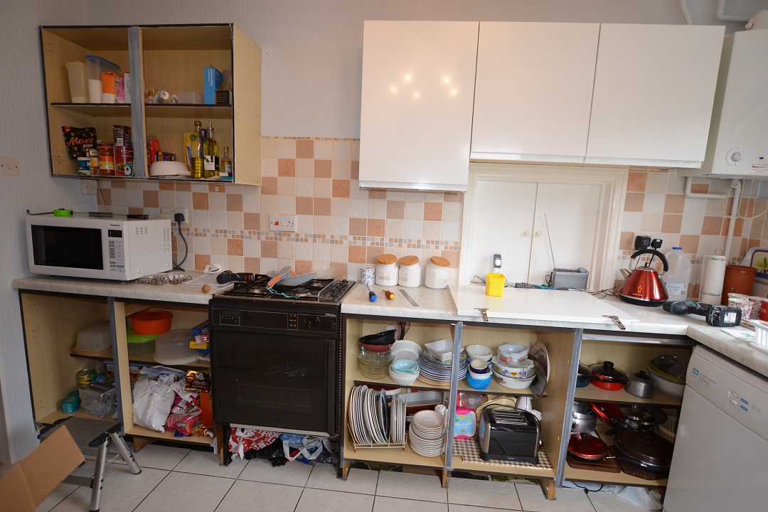 customers refurb kitchen with new drawer runners