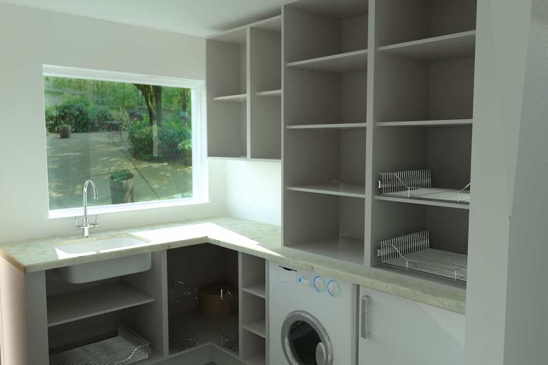 utility room refurb CAD showing mechanisms