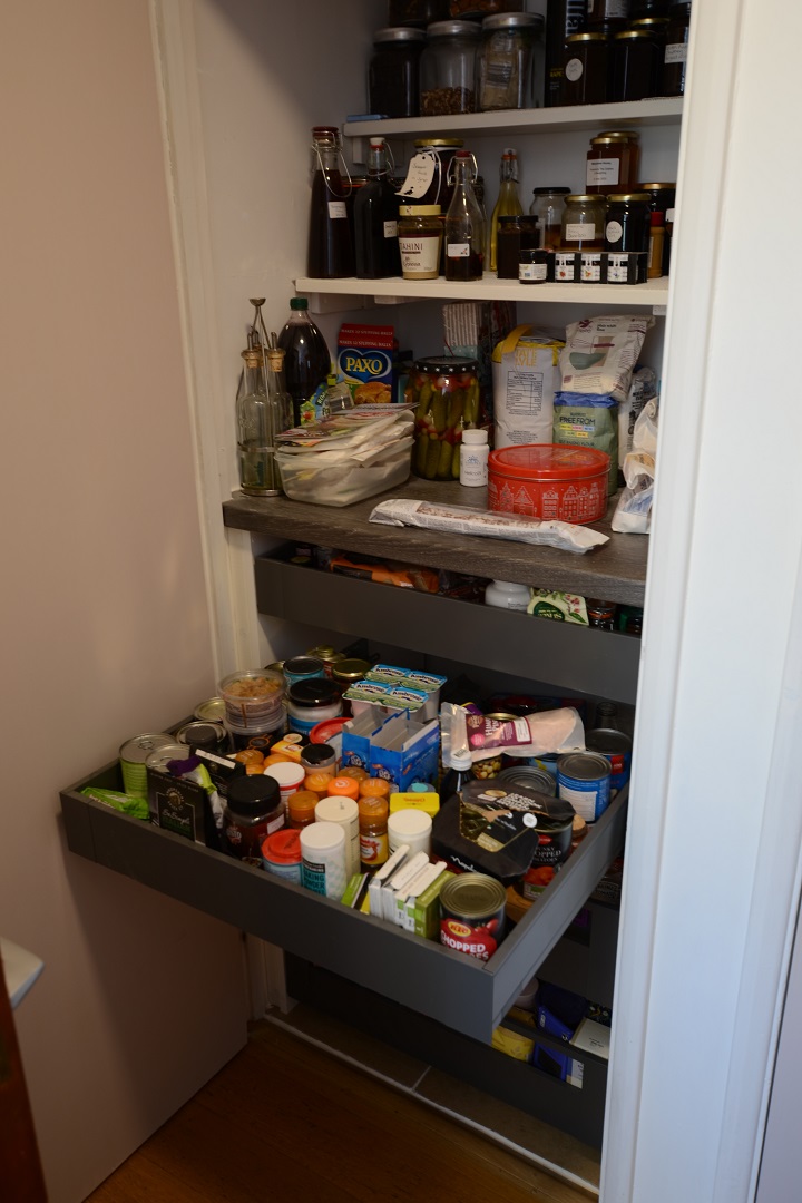 utility refurb pantry drawers
